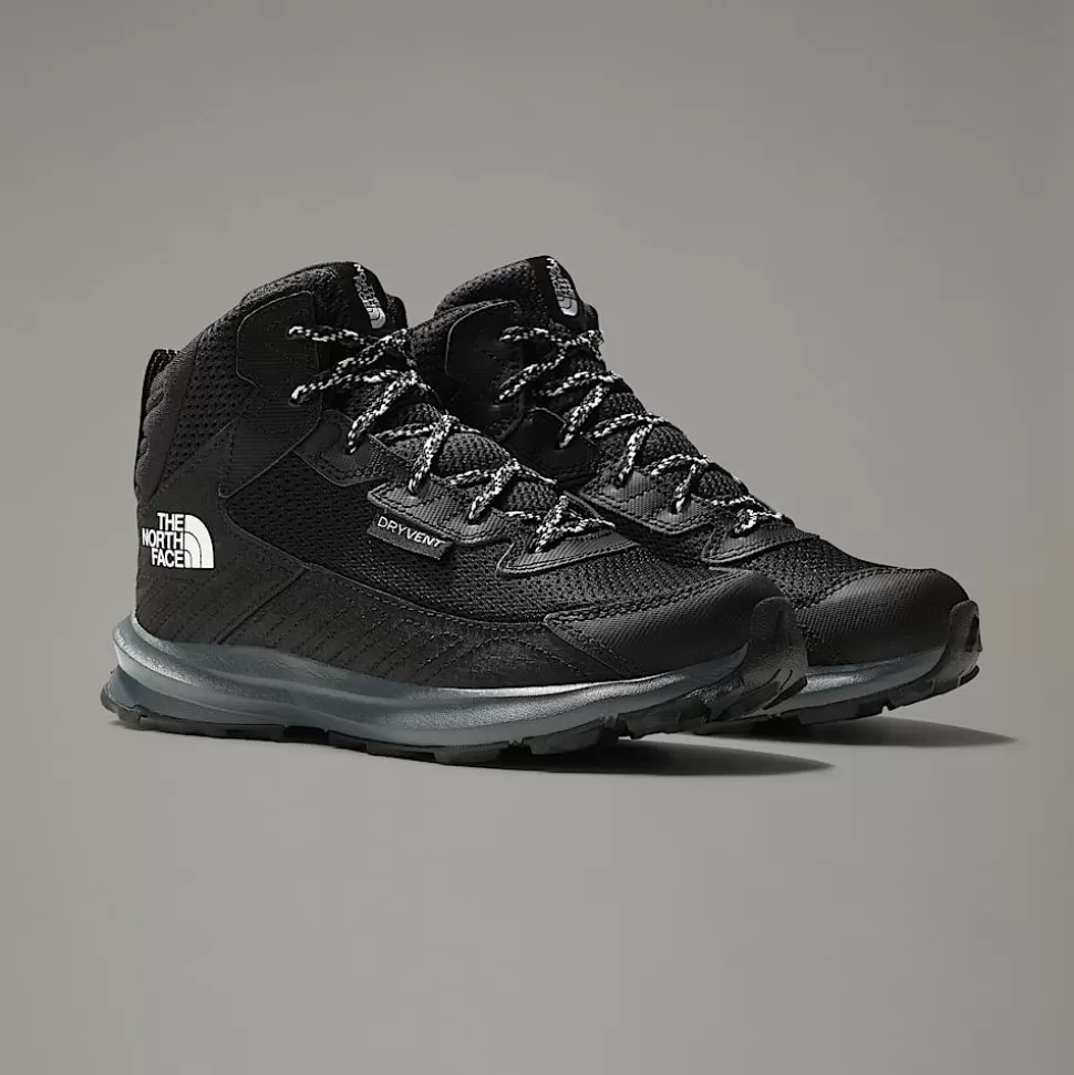 The North Face Botas De Senderismo Impermeables De Caña Media Fastpack Para Jóvenes TNF Black-TNF Black Cheap