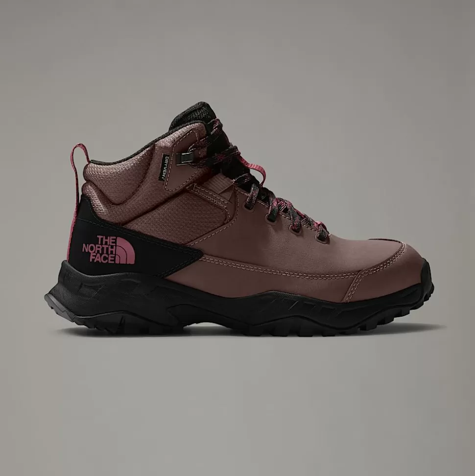 The North Face Botas De Senderismo Impermeables Storm Strike III Para Mujer Deep Taupe-TNF Black New