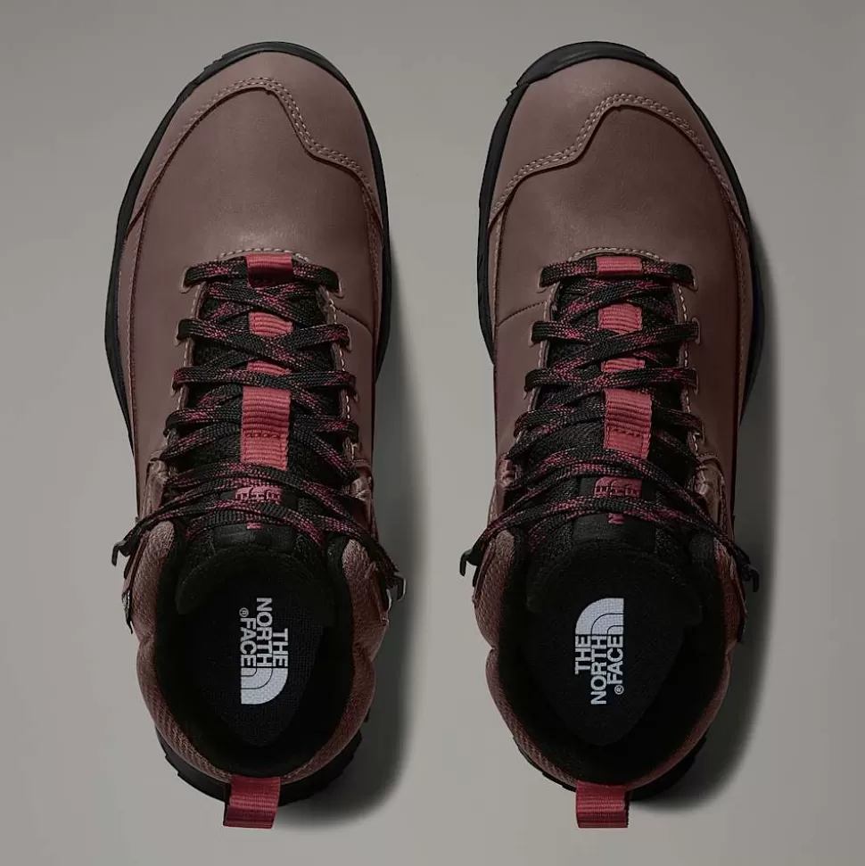 The North Face Botas De Senderismo Impermeables Storm Strike III Para Mujer Deep Taupe-TNF Black New