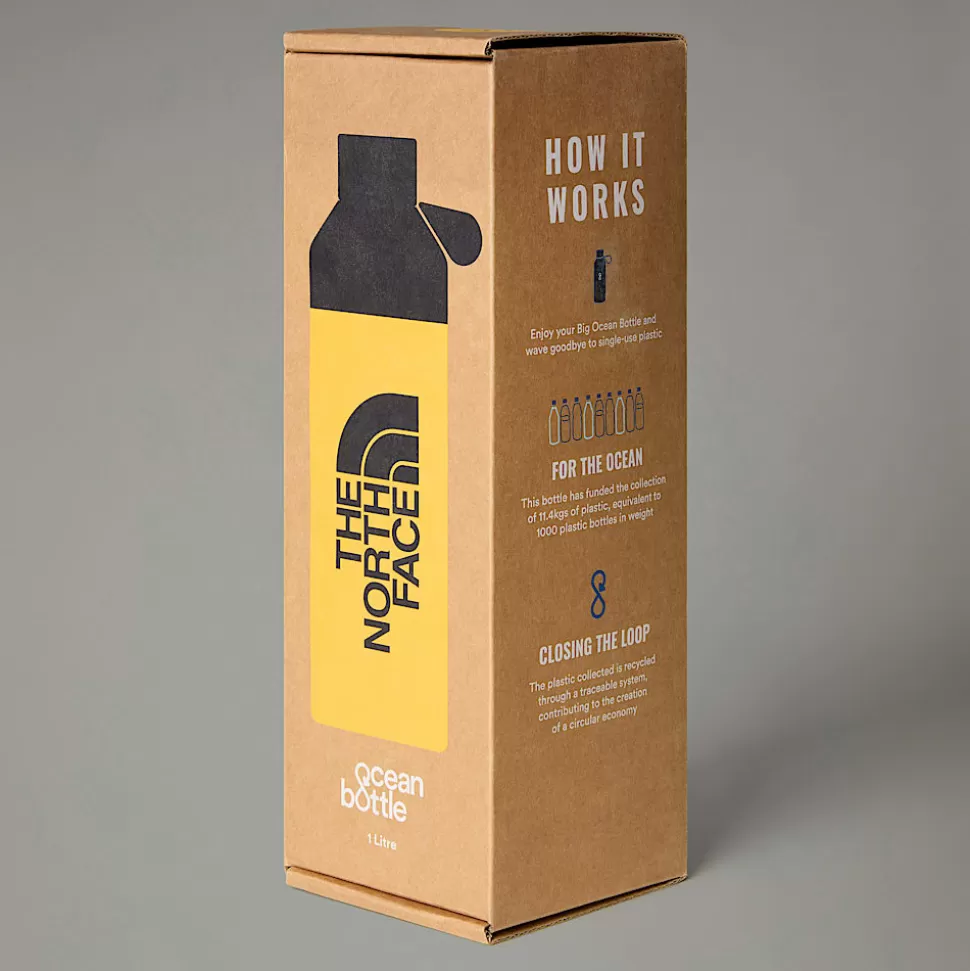 The North Face Botella De Agua 1L X Ocean Bottle Summit Gold-TNF Black Online