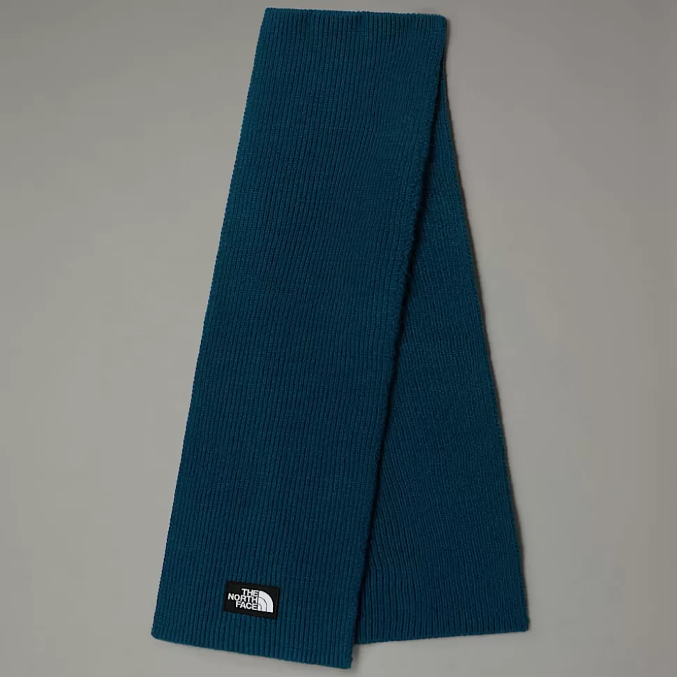 The North Face Bufanda Con Logotipo Encuadrado De TNF Midnight Petrol Cheap