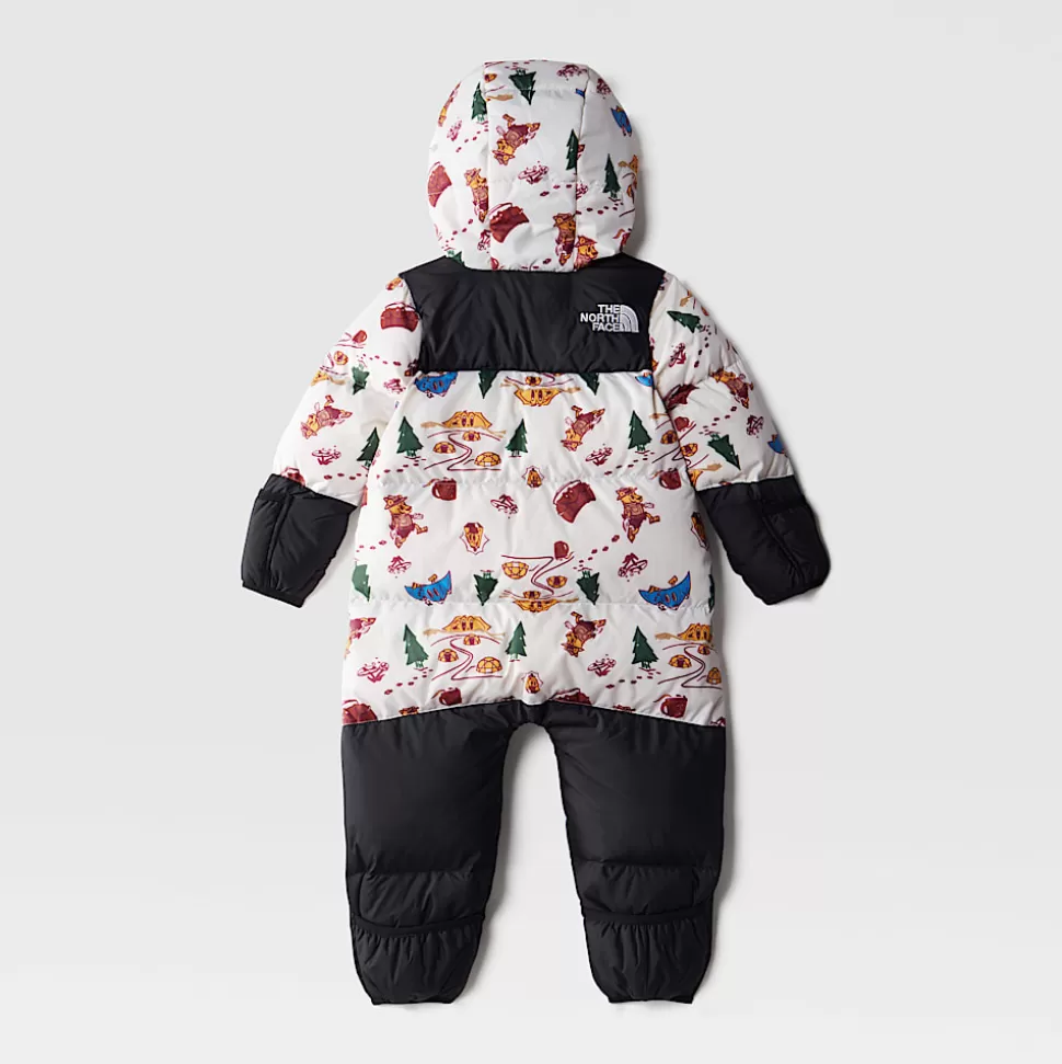 The North Face Buzo Nuptse Retro 1996 Para Bebé Gardenia White Cartoon Camp Print Hot