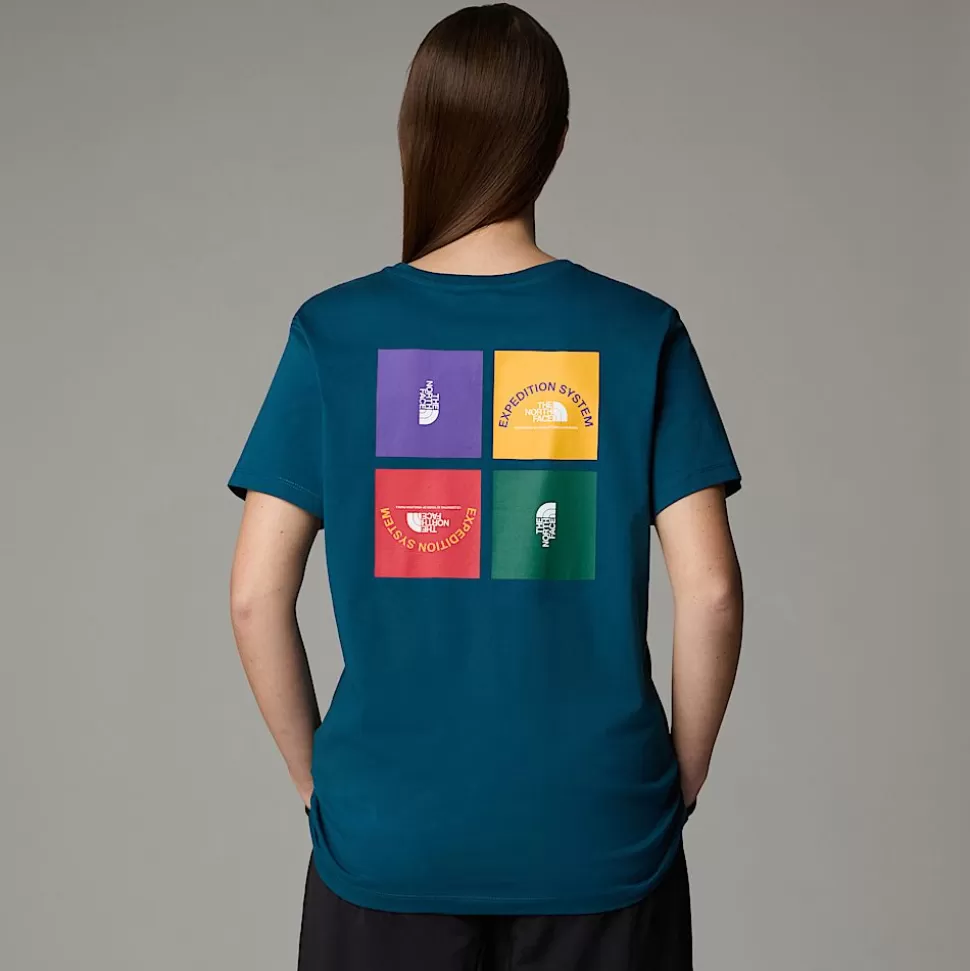 The North Face Camiseta Anniversary Para Mujer Midnight Petrol Sale