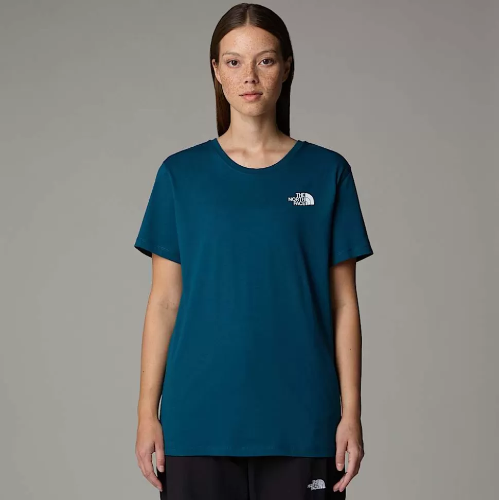 The North Face Camiseta Anniversary Para Mujer Midnight Petrol Sale