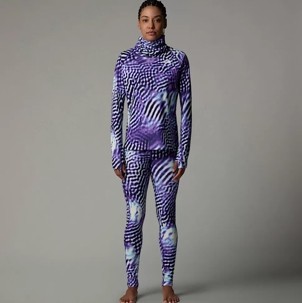 The North Face Camiseta Base Térmica De Manga Larga Dragline Para Mujer Peak Purple The Lift Print Sale