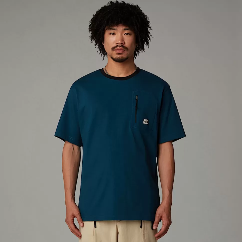 The North Face Camiseta Con Bolsillo Heritage Para Hombre Midnight Petrol Fashion