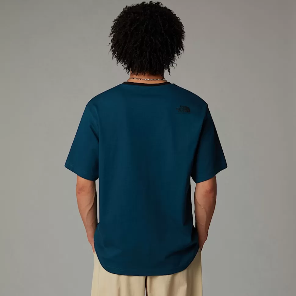 The North Face Camiseta Con Bolsillo Heritage Para Hombre Midnight Petrol Fashion