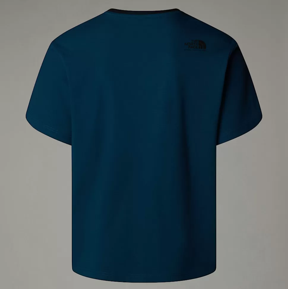 The North Face Camiseta Con Bolsillo Heritage Para Hombre Midnight Petrol Fashion