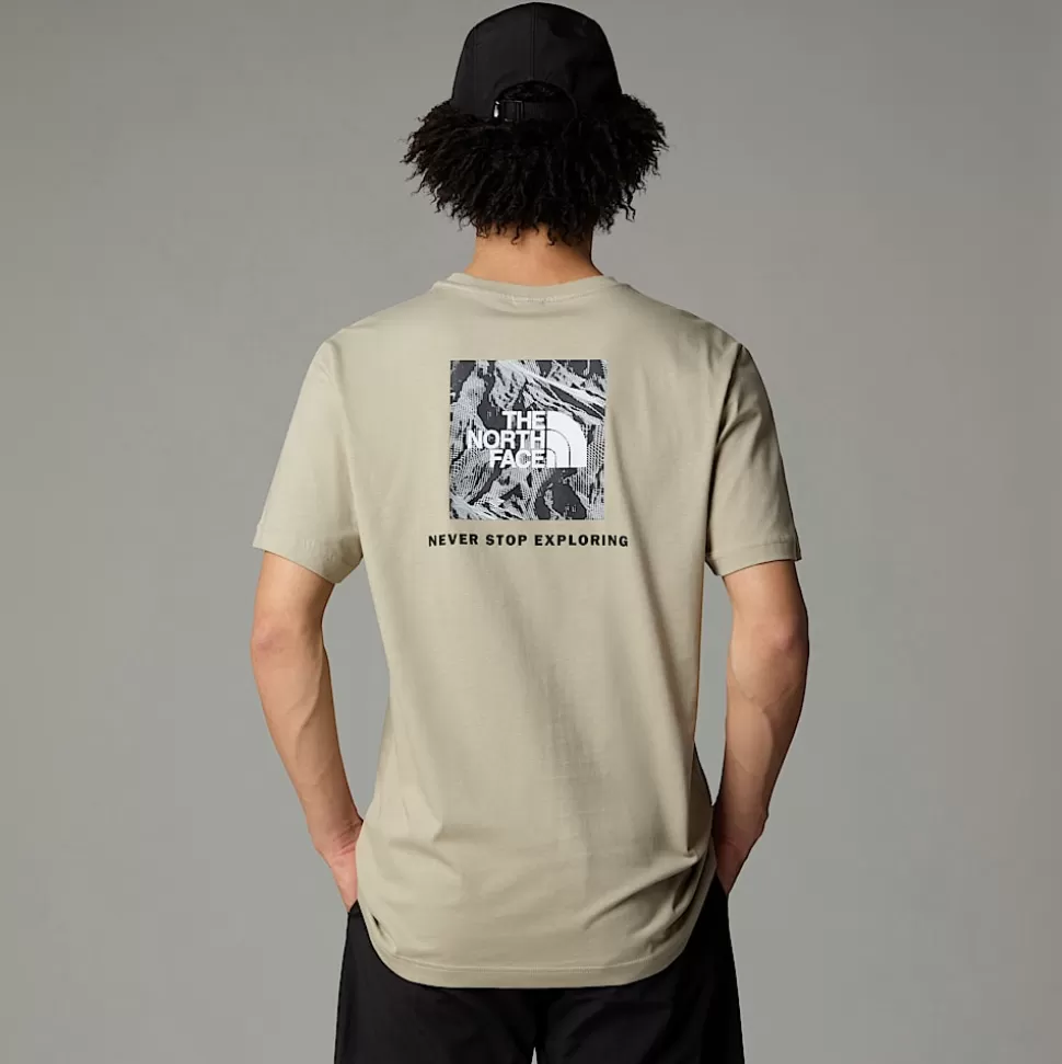 The North Face Camiseta Con Estampado Gráfico Redbox Para Hombre Clay Grey-TNF Black 3D Summit Mesh Print Clearance