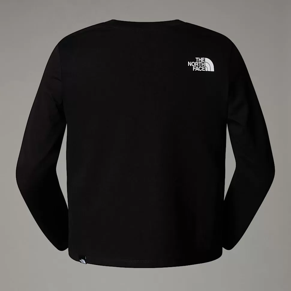 The North Face Camiseta Corta De Manga Larga Simple Dome Para Mujer TNF Black Best