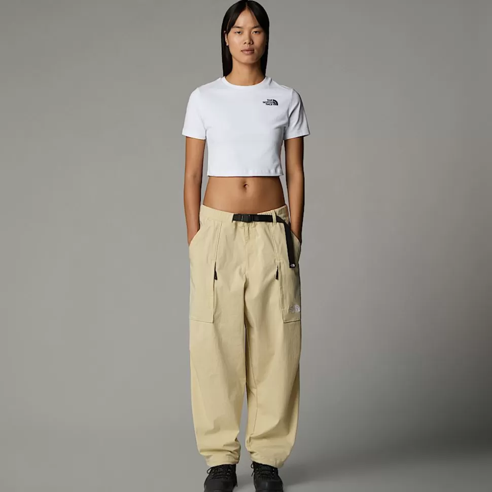 The North Face Camiseta Corta Para Mujer TNF White Cheap