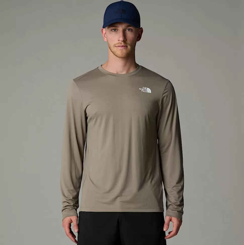 The North Face Camiseta De Manga Larga 24/7 Para Hombre Cavern Grey New