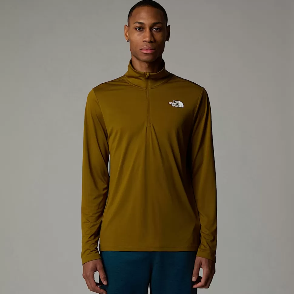 The North Face Camiseta De Manga Larga Con Cremallera De 1/4 24/7para Hombre Moss Green Cheap