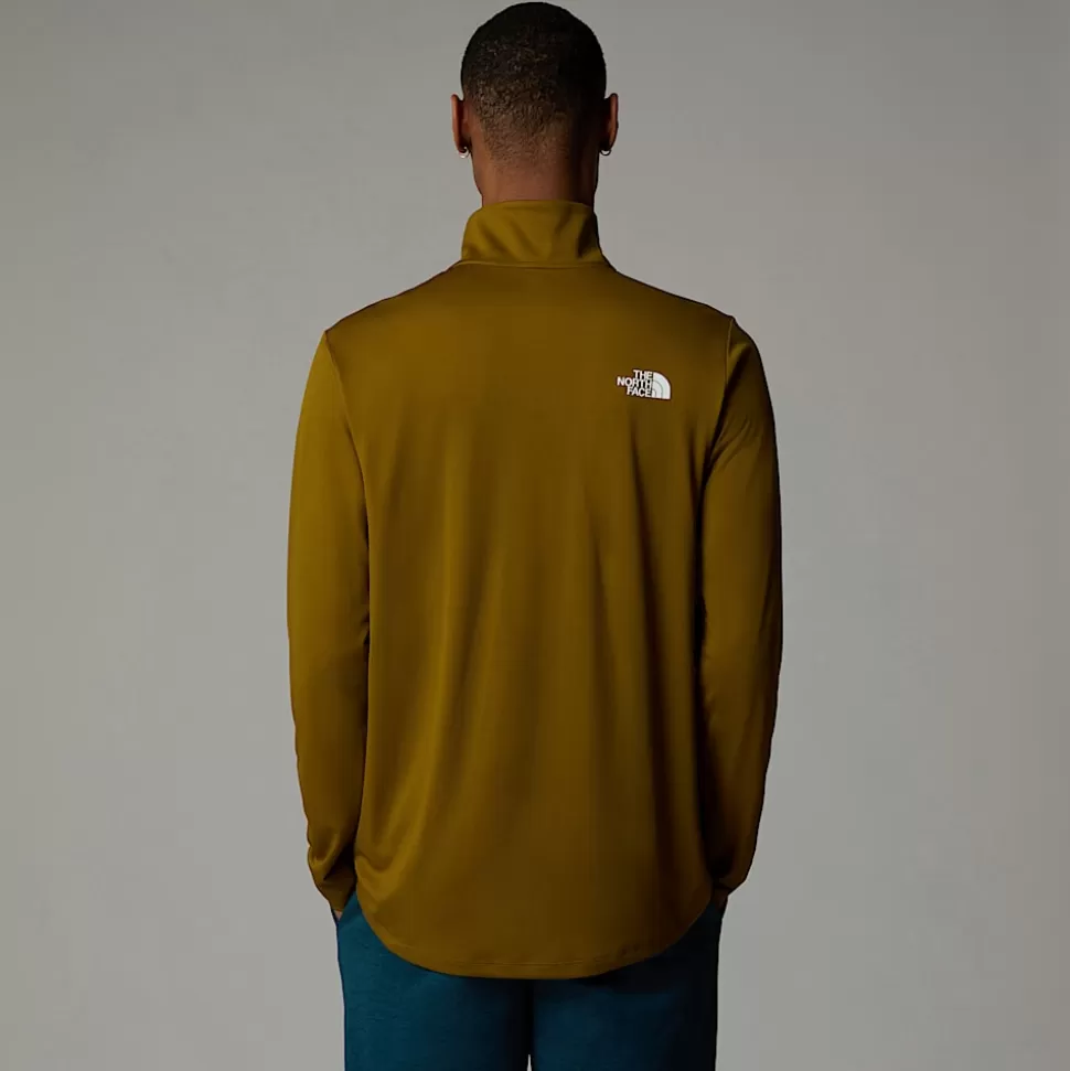 The North Face Camiseta De Manga Larga Con Cremallera De 1/4 24/7para Hombre Moss Green Cheap