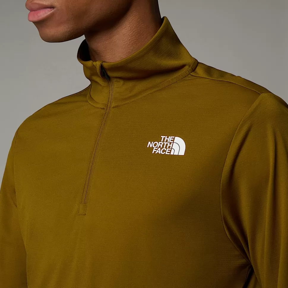 The North Face Camiseta De Manga Larga Con Cremallera De 1/4 24/7para Hombre Moss Green Cheap