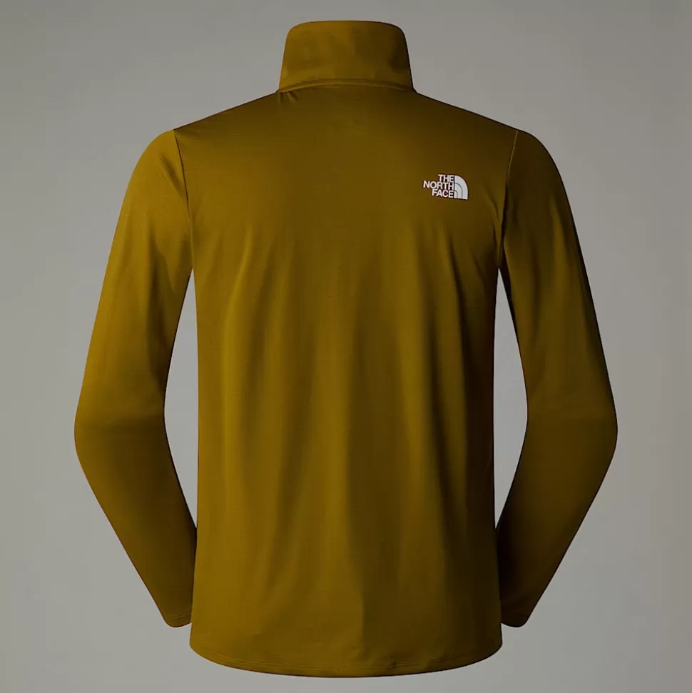 The North Face Camiseta De Manga Larga Con Cremallera De 1/4 24/7para Hombre Moss Green Cheap