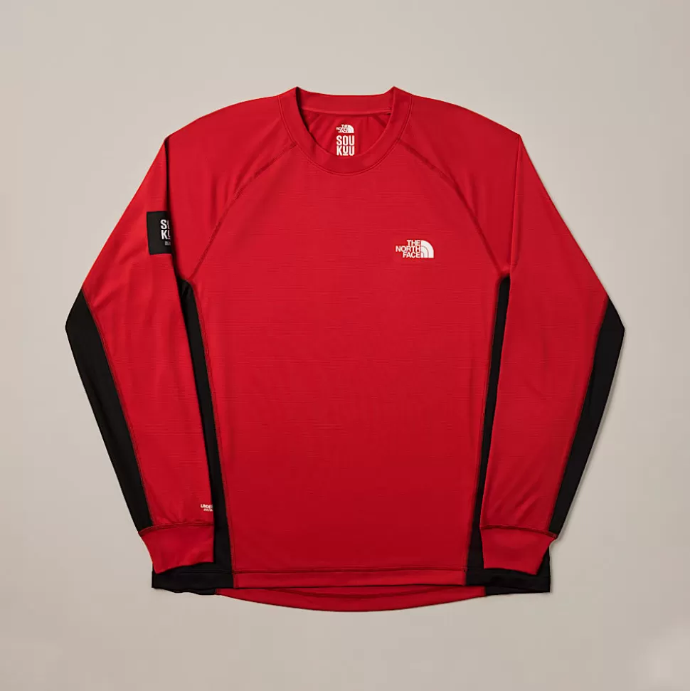 The North Face Camiseta De Manga Larga De Trail Runnning X UNDERCOVER SOUKUU Chili Pepper Red-TNF Black Discount