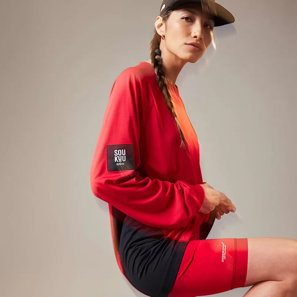 The North Face Camiseta De Manga Larga De Trail Runnning X UNDERCOVER SOUKUU Chili Pepper Red-TNF Black Discount