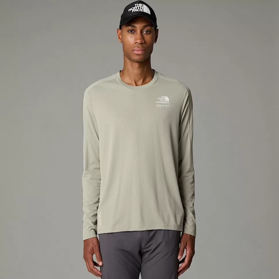 The North Face Camiseta De Manga Larga Kikash Para Hombre Clay Grey Clearance
