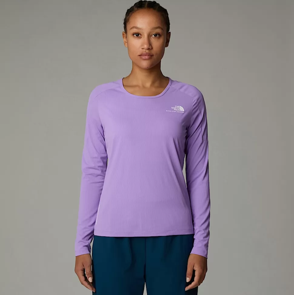 The North Face Camiseta De Manga Larga Kikash Para Mujer Purple Granite Cheap