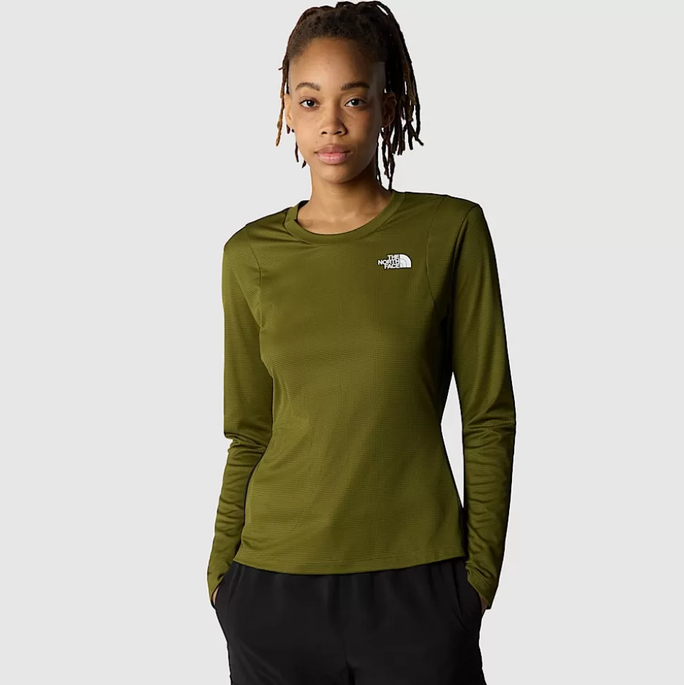 The North Face Camiseta De Manga Larga Plegable LIGHTRANGE™ Para Mujer Forest Olive Hot