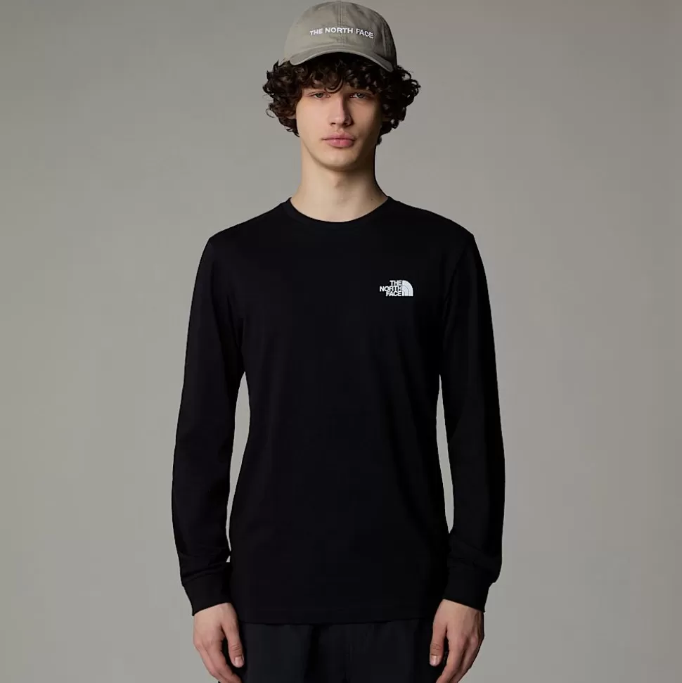 The North Face Camiseta De Manga Larga Red Box Para Hombre TNF Black Store