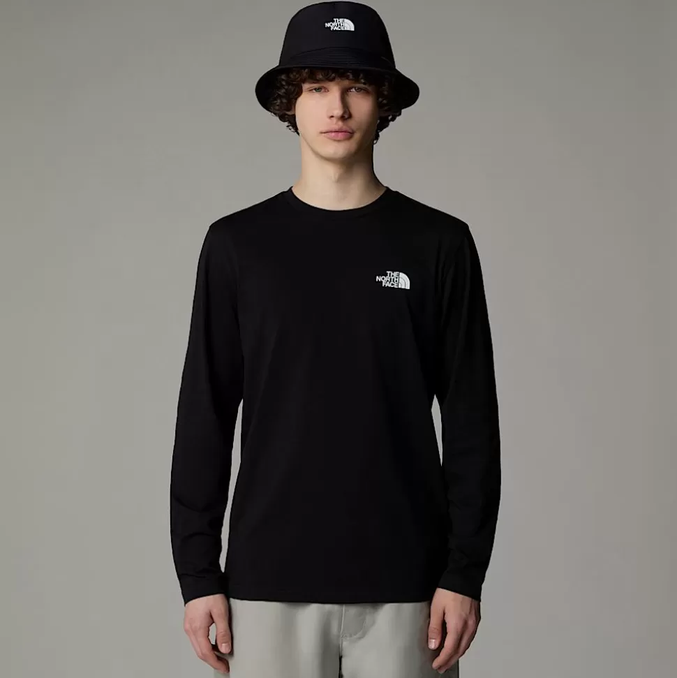 The North Face Camiseta De Manga Larga Simple Dome Para Hombre TNF Black Cheap