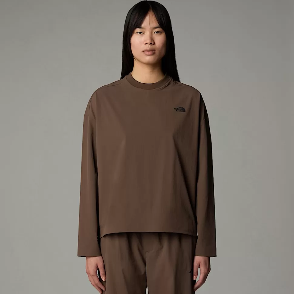 The North Face Camiseta De Tela De Manga Larga Para Mujer Smokey Brown Best