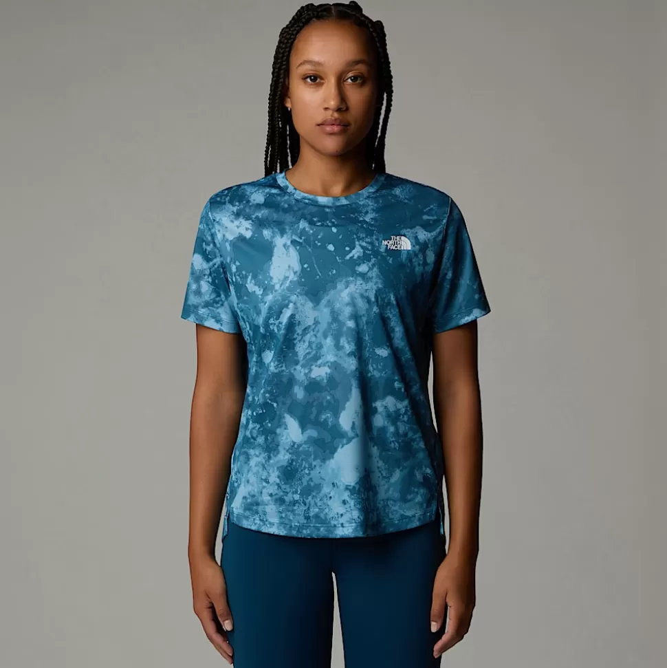 The North Face Camiseta Estampada Flex Para Mujer Mallard Blue Micro Halfdome Print Best Sale