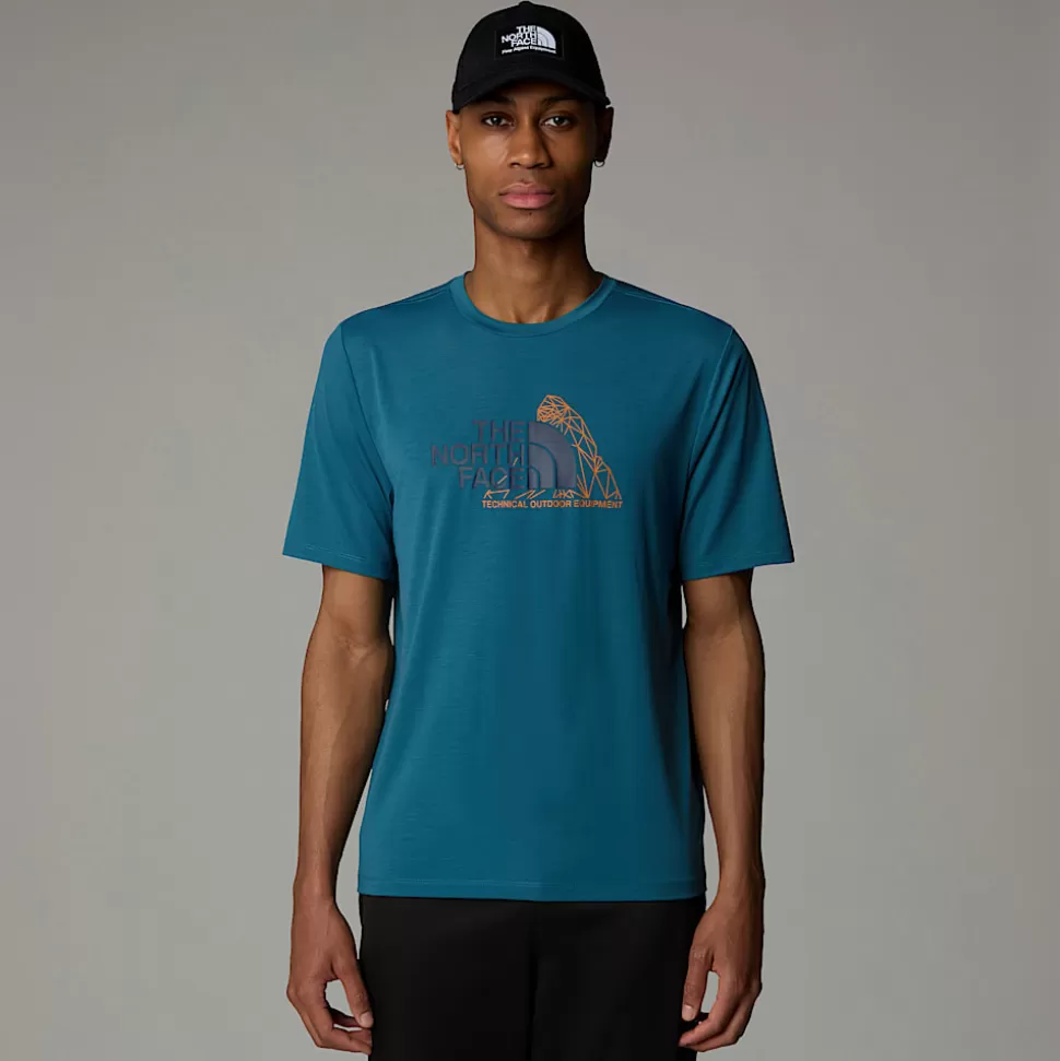 The North Face Camiseta Foundation Mountain Para Hombre MALLARD BLUE Discount
