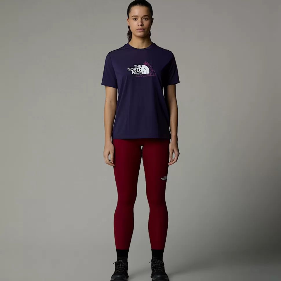 The North Face Camiseta Foundation Mountain Para Mujer Eternal Purple Best Sale