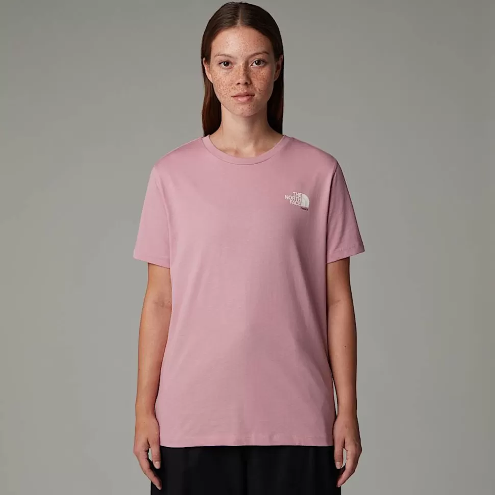 The North Face Camiseta France Redbox Para Mujer Mauve -White Dune - Smokey Brown Shop