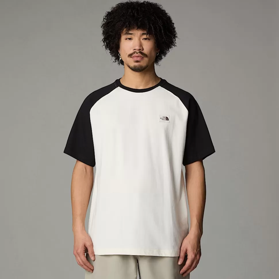 The North Face Camiseta Heritage Para Hombre White Dune-TNF Black Discount