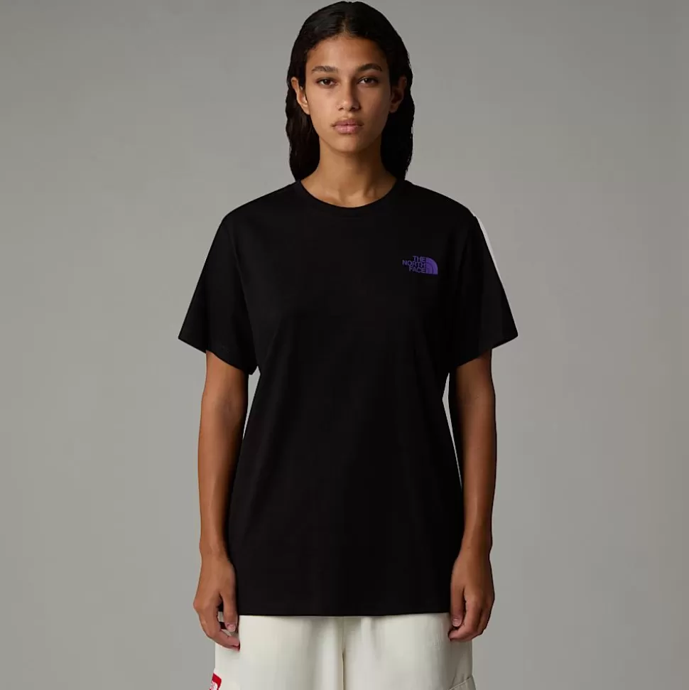 The North Face Camiseta Holgada Con Estampado Gráfico Redbox Para Mujer TNF Black-Peak Purple 3D Summit Mesh Print Online