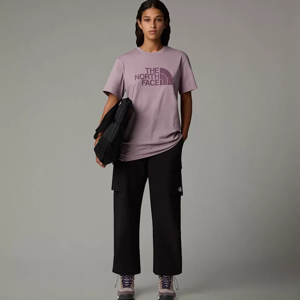 The North Face Camiseta Holgada Easy Para Mujer Purple Chalk-Midnight Mauve Flash Sale