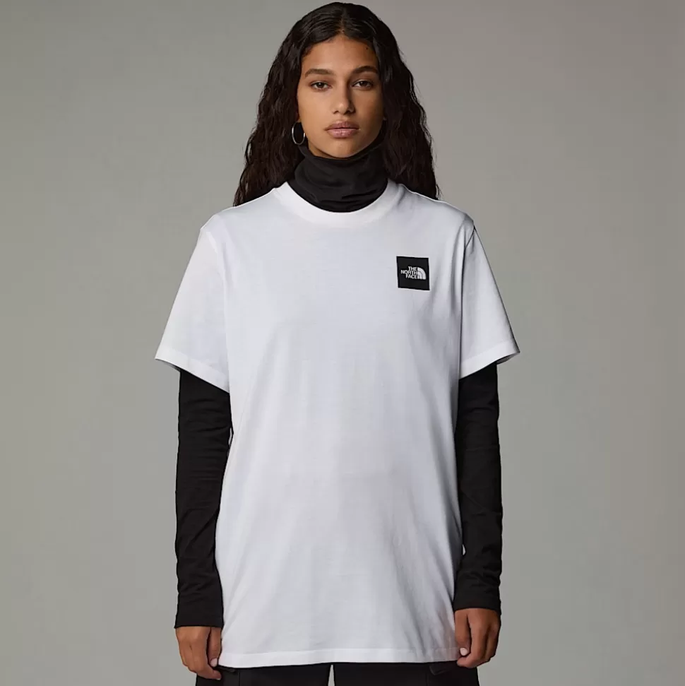The North Face Camiseta Holgada Fine Para Mujer TNF White Clearance