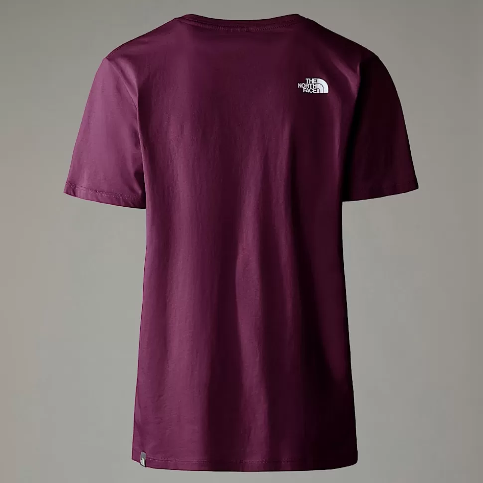 The North Face Camiseta Holgada Para Mujer Boysenberry Clearance