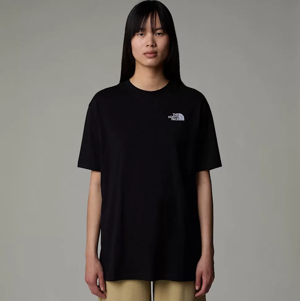 The North Face Camiseta Holgada Simple Dome Para Mujer TNF Black Fashion