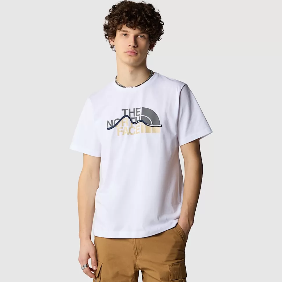 The North Face Camiseta Mountain Line Para Hombre TNF White Sale
