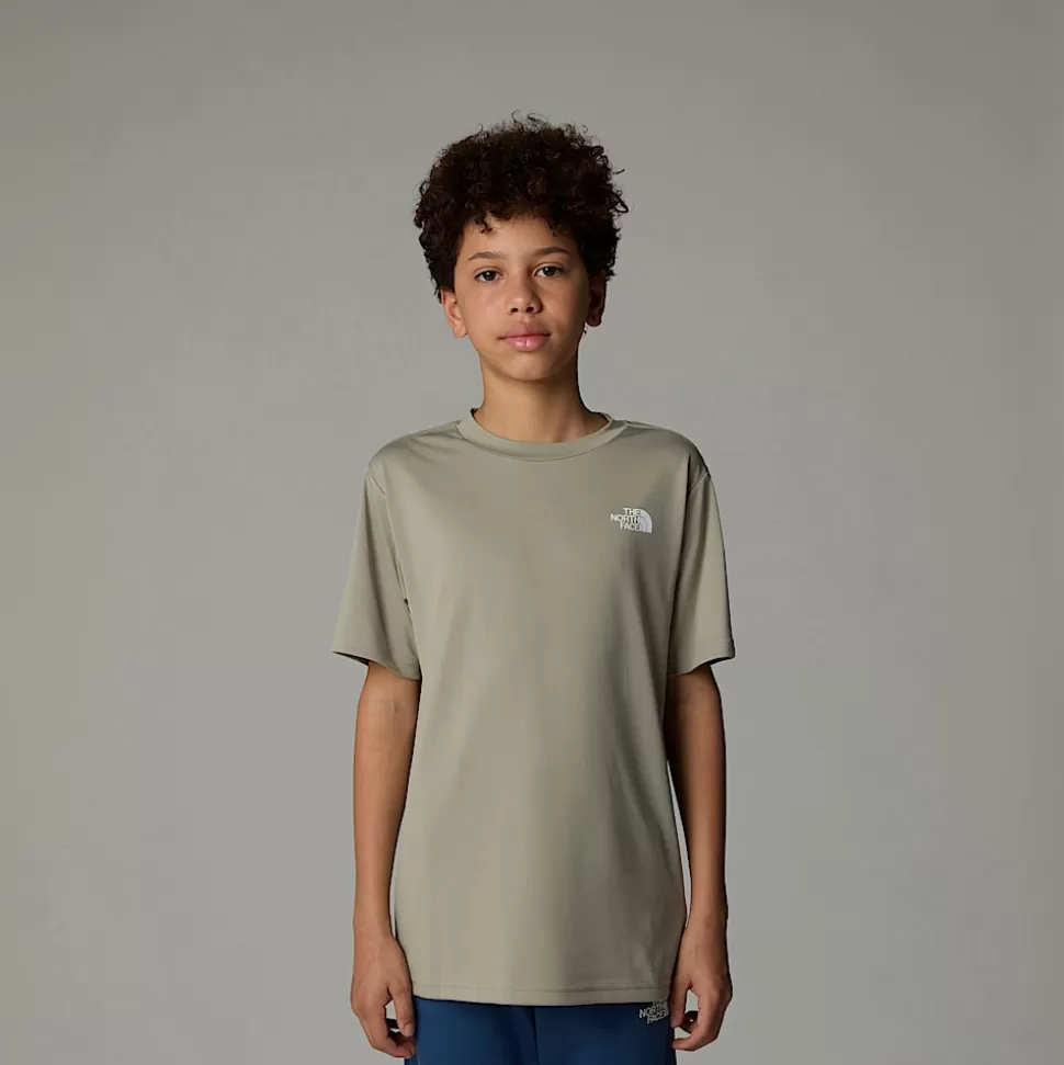 The North Face Camiseta Reaxion Para Niño Clay Grey Best Sale