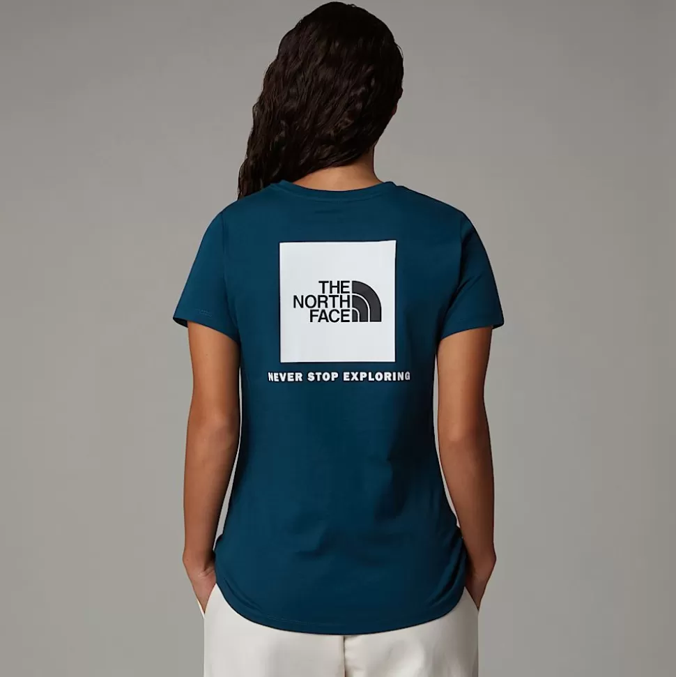 The North Face Camiseta Redbox Para Mujer Midnight Petrol Best Sale