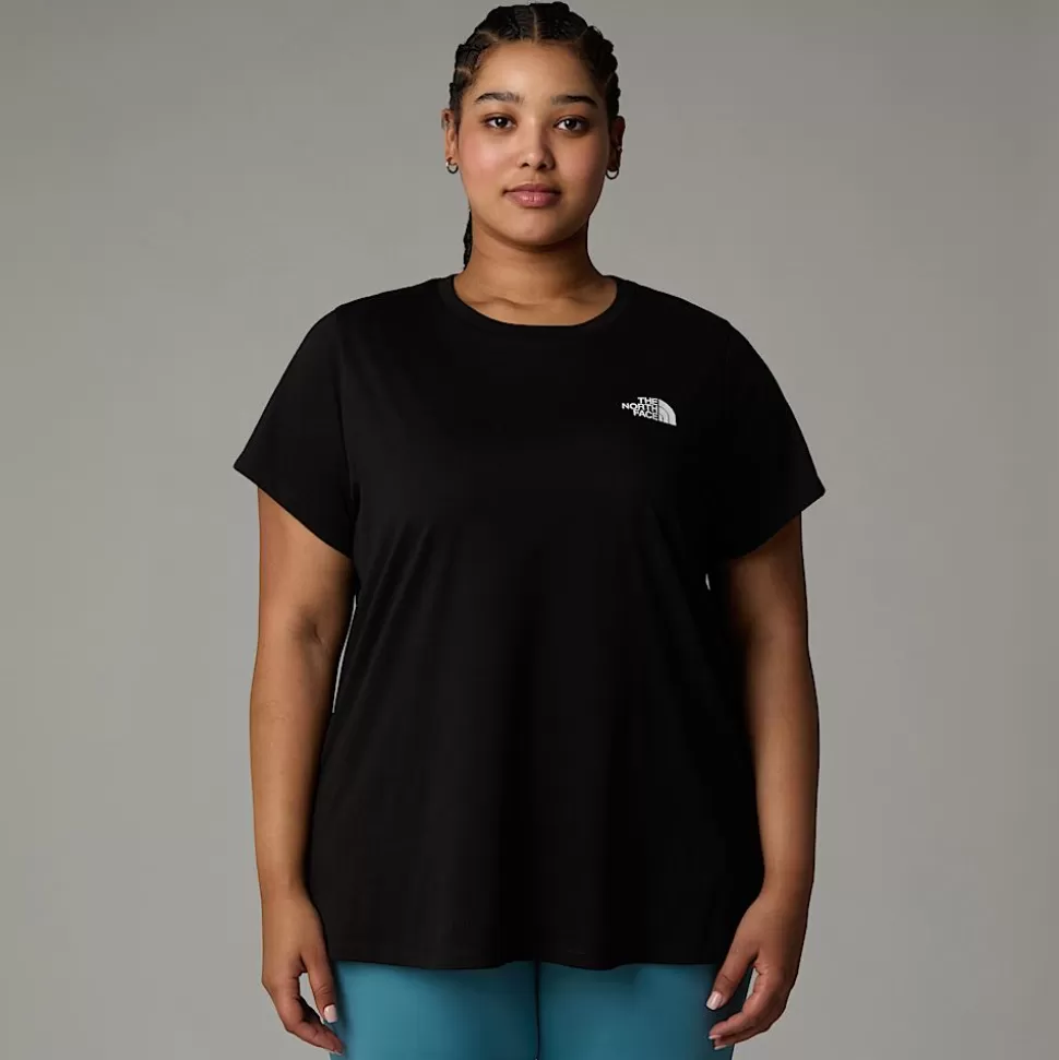 The North Face Camiseta Simple Dome De Talla Grande Para Mujer TNF Black Flash Sale