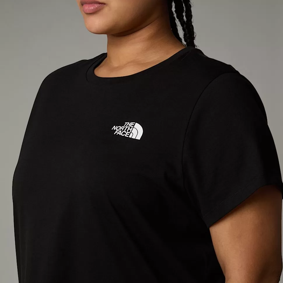 The North Face Camiseta Simple Dome De Talla Grande Para Mujer TNF Black Flash Sale