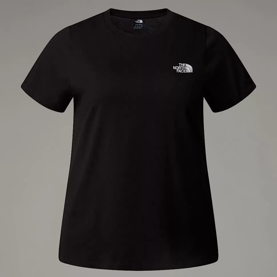 The North Face Camiseta Simple Dome De Talla Grande Para Mujer TNF Black Flash Sale