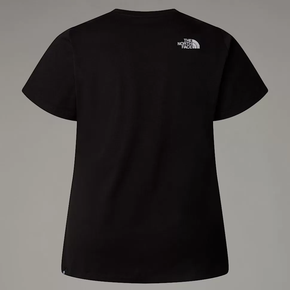 The North Face Camiseta Simple Dome De Talla Grande Para Mujer TNF Black Flash Sale