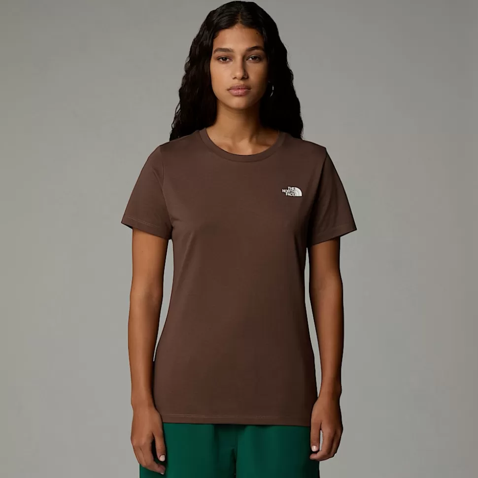 The North Face Camiseta Simple Dome Para Mujer Smokey Brown Best Sale