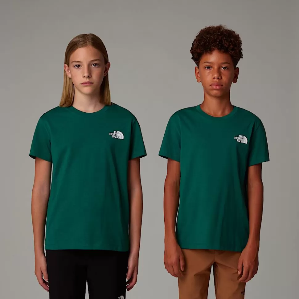 The North Face Camiseta Simple Dome Para Niños Evergreen Clearance