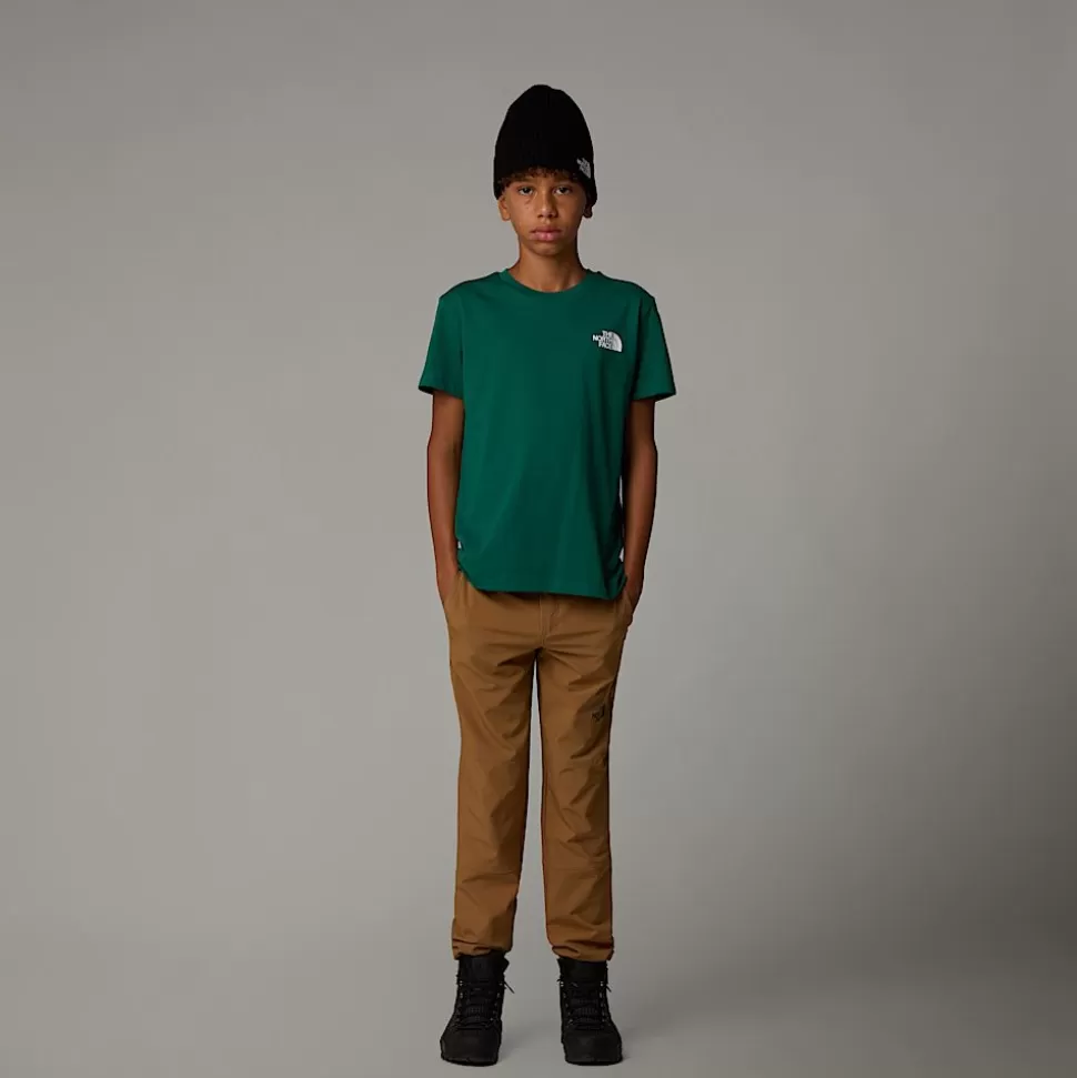 The North Face Camiseta Simple Dome Para Niños Evergreen Clearance