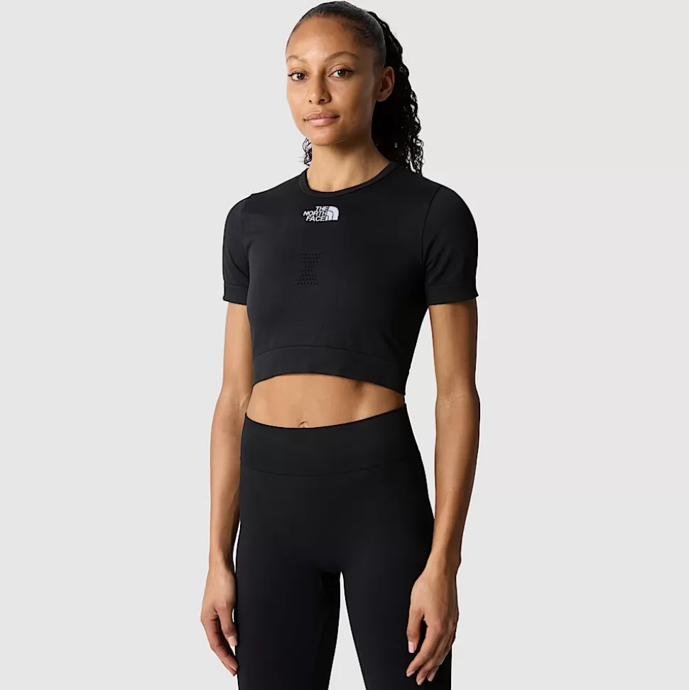 The North Face Camiseta Sin Costuras Para Mujer TNF Black Online