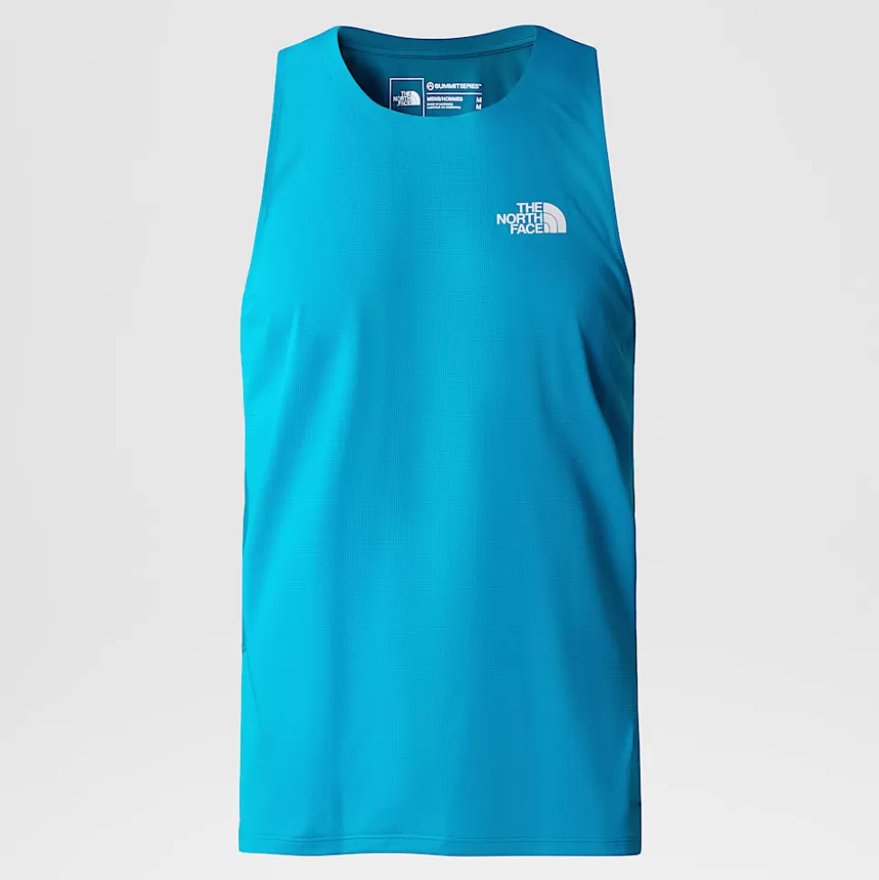 The North Face Camiseta Sin Mangas De Trail Running Summit High Para Hombre Sapphire Slate-Blue Moss Shop